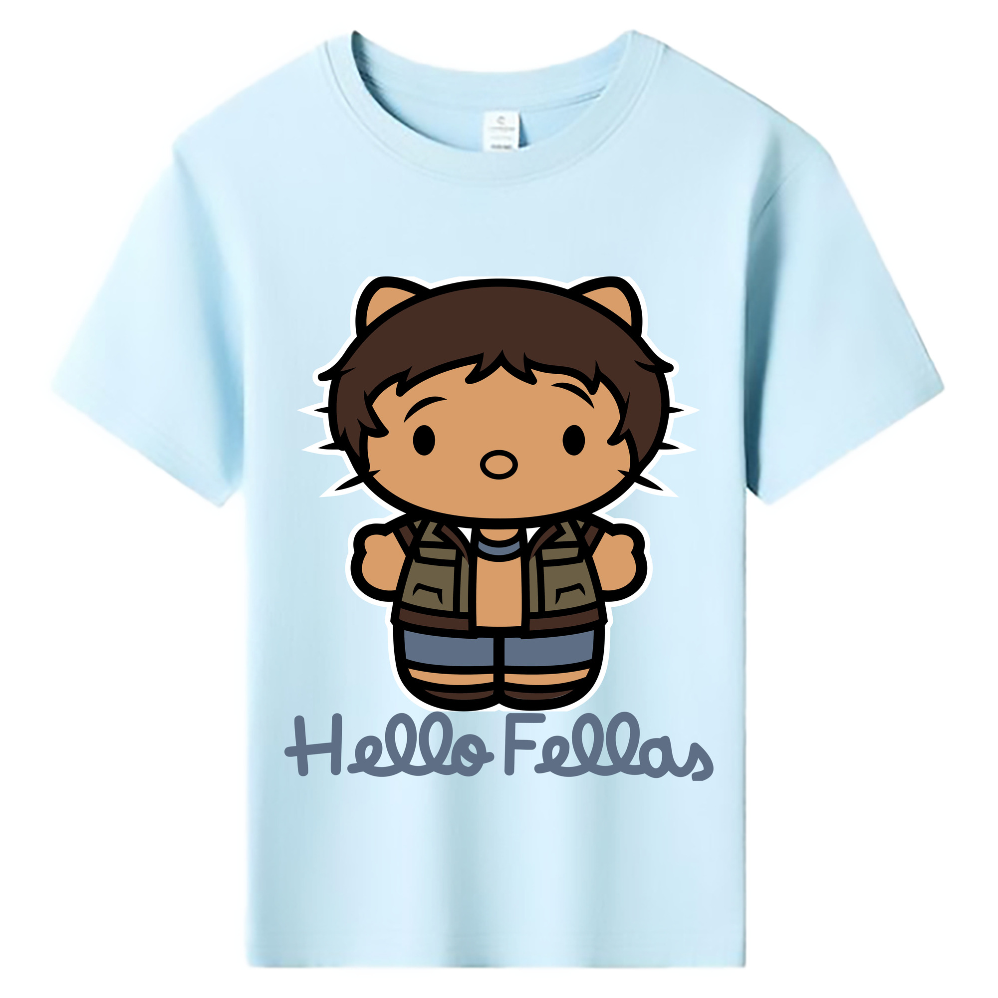 （画像用） Hello Kitty ハローキティ 綿100％キッズTシャツ（フロントプリント）